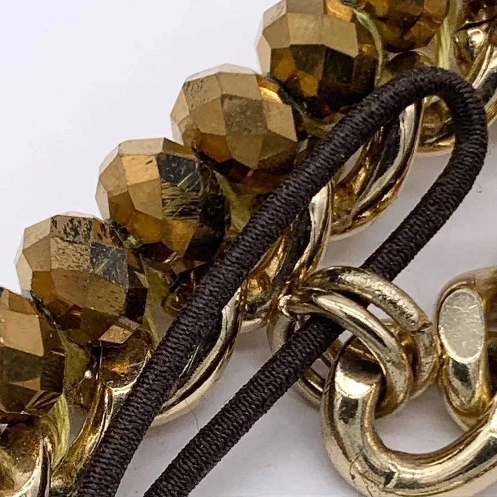 Juicy Couture Gold Jeweled Chain Necklace
